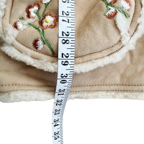 Coach Shearling Drifter Coat Floral Embroidered Runway  EUC - Picture 10 of 16